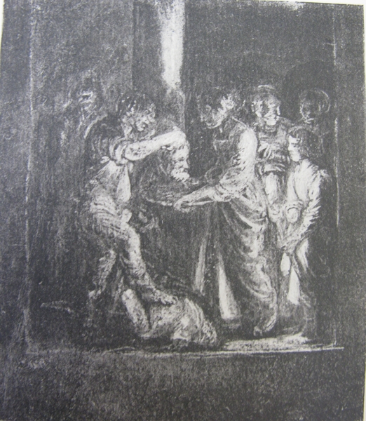 3 prints: Salome receiving the head of St. John the Baptist / A Group of Peasants and Dogs / A Procession